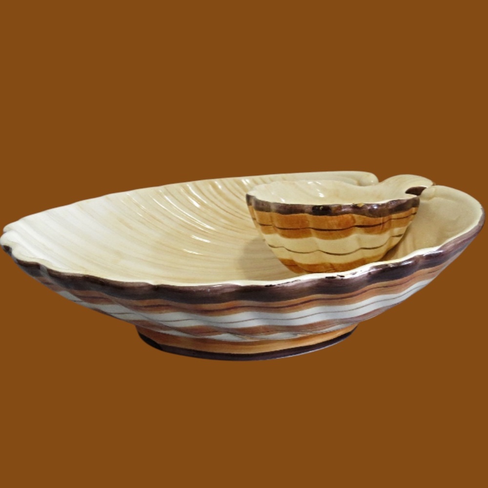 Gorgeous FITZ & FLOYD Chip Dip Bowl